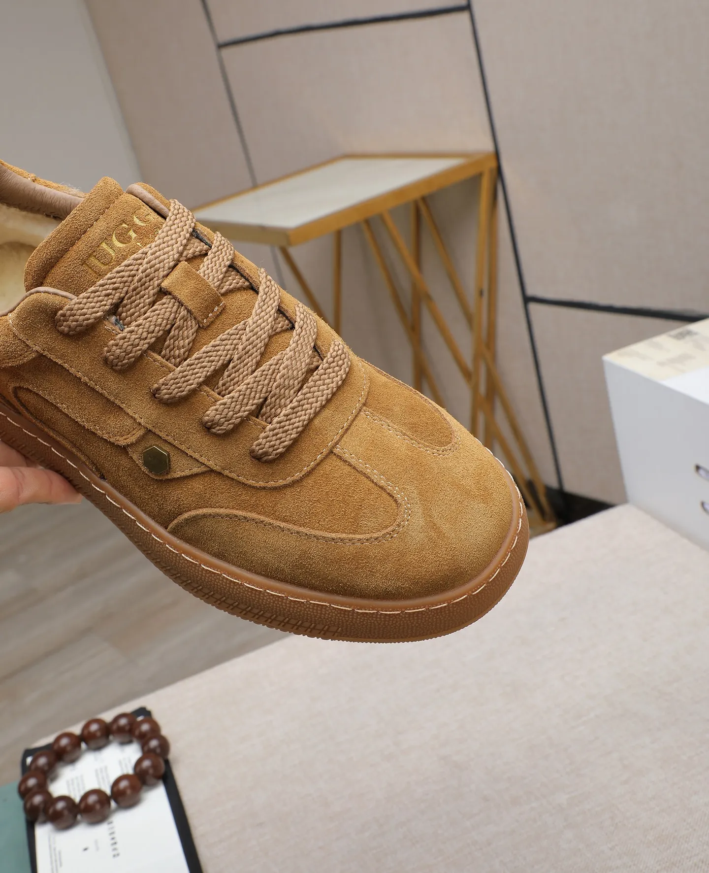 Men's shoes 💰540 IUGGI new retro presbyopia men's shoes, casual and versatile, full of high-end sense, fashionable, luxury and personalized style, joint style, retro presbyopia factor, full of handsome style, first layer suede cowhide, lining wool, rubber outsole, light and non-slip size: 39-44